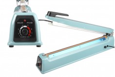 Tabletop hand held heat sealer with safety system and - 40 cm seal length and 3 mm seal width