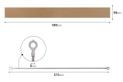 Spare cloth 505x39 mm and 515x3 mm wire for hand heat sealer