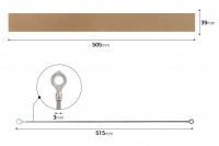 Spare cloth 505x39 mm and 515x3 mm wire for hand heat sealer