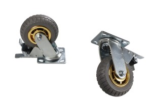 Roue de brouette rotative avec frein (4 inches)-εικόνα_προϊοντική