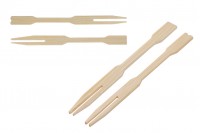 Small bamboo forks 85 mm - package 100 pcs
