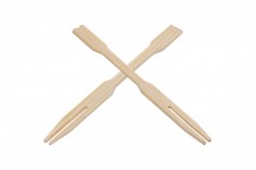Petites fourchettes en bambou 85 mm - paquet de 100 pièces