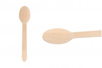 Wooden spoons 160 mm in individual paper packaging - 100 pcs
