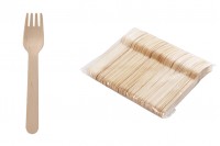 160 mm wooden forks - 100 pcs