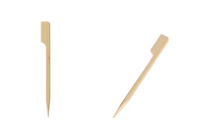 Sticks - Bambusstrohhalme 100 mm mit Griff für Catering und Delikatessen - 100 Stk-εικόνα_προϊοντική