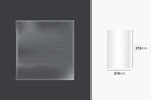 Film étirable pour emballage et de conditionnement 210 x 215 mm - paquet de 100 pièces