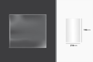 Film étirable pour emballage et de conditionnement 218 x 195 mm - lot de 100 pièces