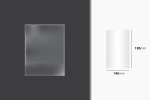 Wrapping and packaging shrinkage (BOPP) film 145x185mm - 100 pcs