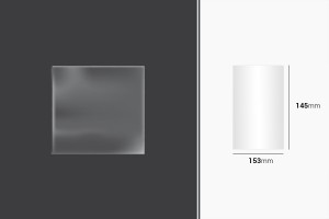 Film étirable pour emballage et de conditionnement 153 x 145 mm - lot de 100 pièces