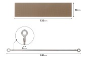 Teflon di ricambio per termosaldatrice 135x30 mm e resistenza 140x2 mm per termosaldatrice manuale