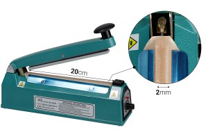 Tabletop hand held heat sealer with 20 cm seal length and 2 mm seal width and safety system-2