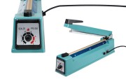 Tabletop hand held heat sealer with 30 cm seal length and 2 mm seal width ans safety system