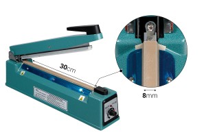 Thermosoudeuse manuelle de table avec longueur de soudure de 30 cm - largeur de soudure de 8 mm et sécurité-2