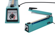 Tabletop hand held heat sealer with safety system, 30 cm seal length and 8 mm seal width