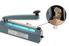 Τabletop hand held heat sealer with 20 cm seal length and 2 mm seal width