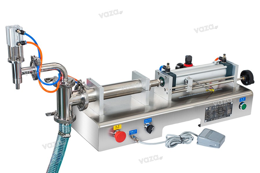 Μηχανή πλήρωσης δοχείων για υγρά με χρήση πεπιεσμένου αέρα (100-1000 ml)