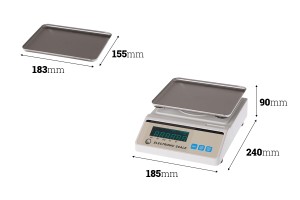 Elektronische Präzisionswaage (0,01gr - 3 kg)-εικόνα_διαστάσεις