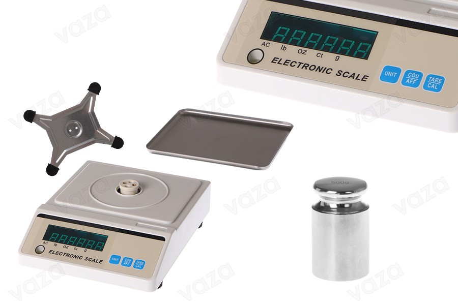 Precision electronic scale (0.01gr - 3 kg), battery operated Precision electronic scale (0.01gr - 3 kg), battery operated-