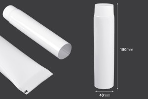 Tube en plastique de 150 ml avec revêtement intérieur en aluminium et bouchon à vis - 12 pcs-εικόνα_διαστάσεις