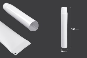 Kunststofftube 15 ml mit Alu-Innenbeschichtung und Schraubverschluss - 12 Stk-εικόνα_διαστάσεις