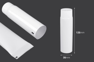 Kunststofftube 50 ml mit Alu-Innenbeschichtung und Schraubverschluss - 12 Stk-εικόνα_διαστάσεις