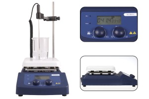 Magnetischer Flüssigkeitsrührer mit Keramikheizeinheit (max. Temperatur 380 ° C)-εικόνα_διαστάσεις