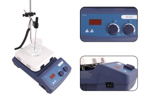 Agitateur magnétique de liquides avec unité de chauffage en céramique (température max. 550°C)-εικόνα_διαστάσεις