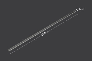 Agitatore in vetro 7x350 mm - 6 pz-εικόνα_διαστάσεις