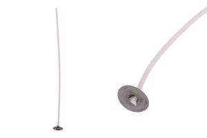 Mèche cirée de 150 mm de long avec cœur en coton et papier - 100 pcs-1
