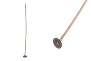 Mèche de 150 mm de long en coton ciré (diamètre de la base : 12,5 mm)