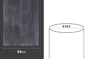 Schrumpfkappe 84mm breit - bei laufendem Meter (Φ 53,5)-εικόνα_διαστάσεις