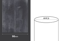 Καψύλιο θερμοσυρρικνούμενο πλάτος 90 mm - σε τρεχούμενο μέτρο (Φ 57,3 mm)
