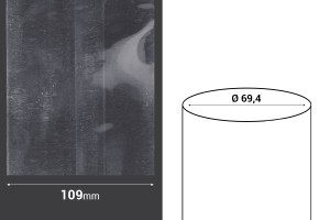 Schrumpfkappe 109mm breit - bei laufendem Meter (Φ 69,4)-εικόνα_διαστάσεις