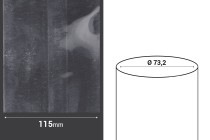 Καψύλιο θερμοσυρρικνούμενο πλάτος 115 mm - σε τρεχούμενο μέτρο (Φ 73,2 mm)