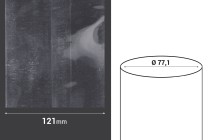 Καψύλιο θερμοσυρρικνούμενο πλάτος 121 mm - σε τρεχούμενο μέτρο (Φ 77,1 mm)