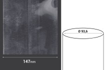 Heat-shrink cap 147 mm wide - at current meter (Φ 93,6)