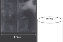 Capsule thermorétractable largeur 173 mm avec encoche - en mètre actuel (Φ 110,2) Capsule thermorétractable largeur 173 mm avec encoche - en mètre actuel (Φ 110,2)