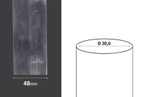 Heat-shrink cap 48 mm wide - at current meter (Φ 30,6)