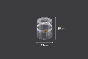Schrumpfkappe 22x25 mm transparent-bildabmessungen