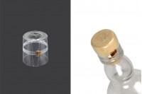 Capsule 22x25 mm transparent and heat-shrinkable