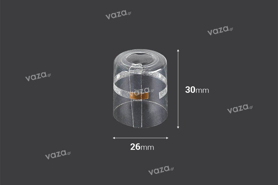 Capsule thermorétractable 26x30 mm transparente