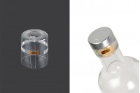 Capsule 26x30 mm transparent and heat-shrinkable