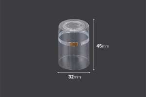 Schrumpfkappe 32x45 mm transparent-bildabmessungen