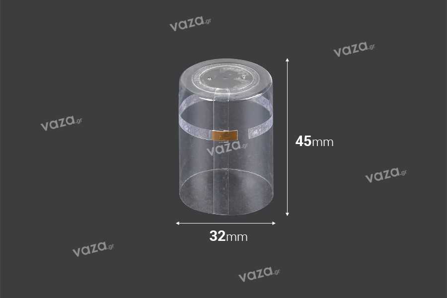 Capsule thermorétractable 32x45  mm transparente