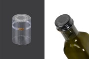 Capsule 32x45 mm transparent and heat-shrinkable