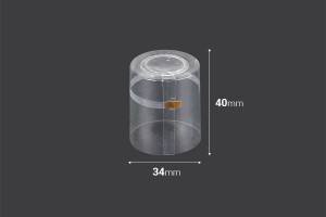 Capsule thermorétractable 34x40 mm transparente-photo_dimensions