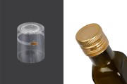 Capsule 34x40 mm transparent and heat-shrinkable