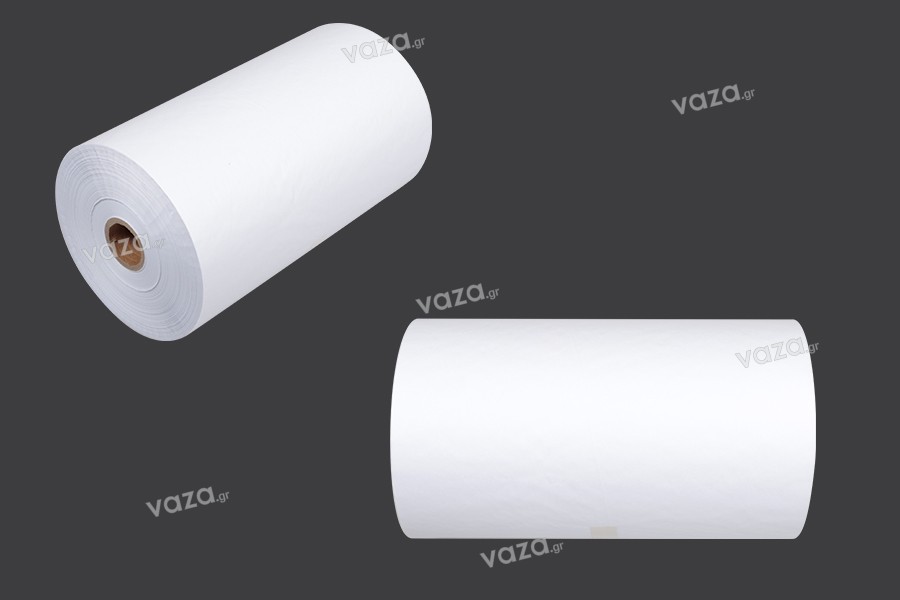 White wrapping paper in a roll of 840 meters - width 300 mm