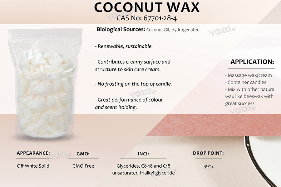 Coconut Wax Candle Making, Coconut Wax Candles 1kg