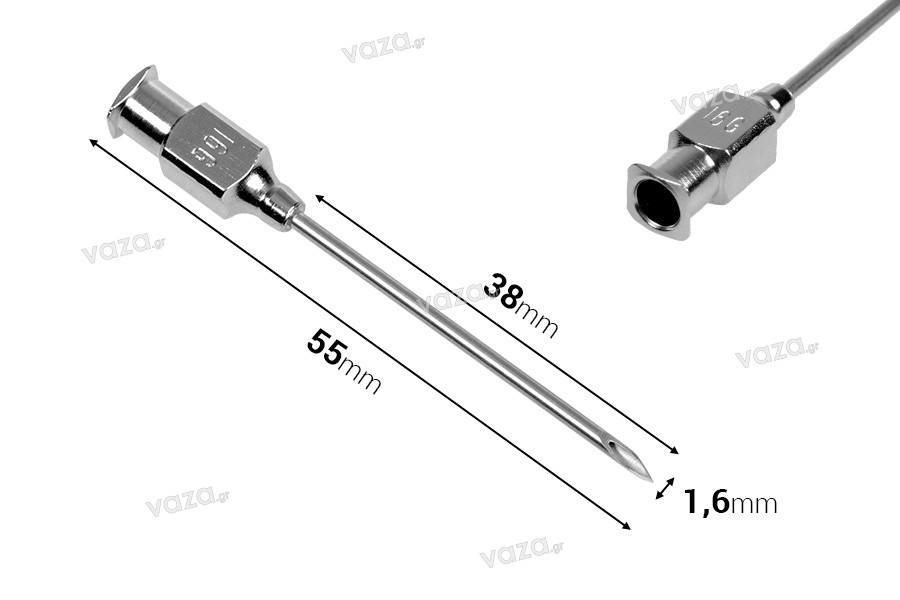 Ανταλλακτική βελόνα 38 mm για μεταλλική σύριγγα
